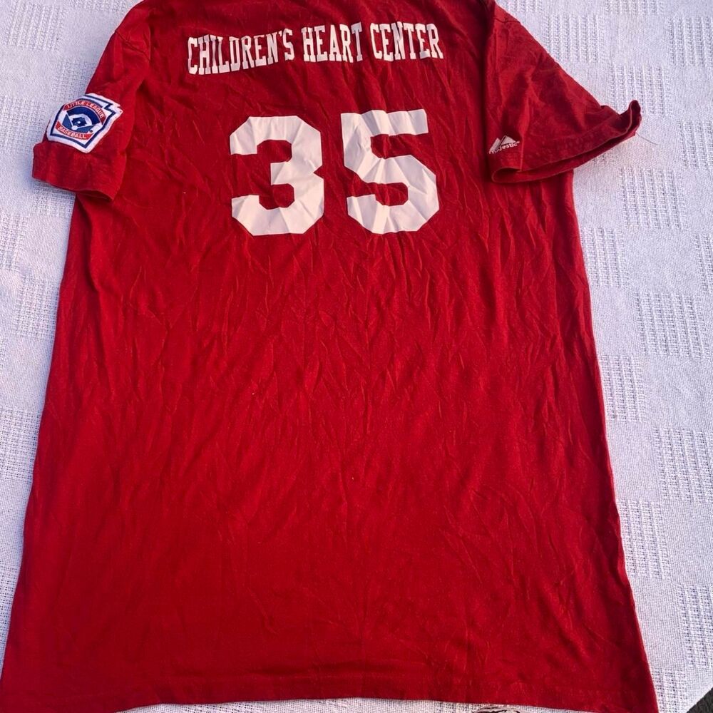 Majestic-athletic Red T-shirt